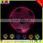 rechargeable cordless 3D Acrylic table lamp/LED night light with USB cable