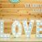 Direct Manufacture of Illuminated Vintage Letter Light With Battery Power for Room Decoration