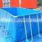 Adults steel frame water tank, plastic flexible pvc water tank, pvc water tank