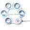 EU Flexible Surge Protector Power Strip Pivot Power 4/5/6 Outlet