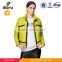 Short yellow polyester sports jacket winter parka fancy overcoat for women