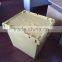 600*420*462mm Plastic Attached Lid Tote Box