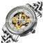 FS FLOWER - 316L Stainless Steel Watch Skeleton Mechanic Movement Watch