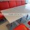 Solid surface white color long narrow bar tables,Acrylic soid surface restuarant dining table,made stone coffe table