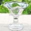 240ml Creative transparent flower shape glass ice cream cup dessert bowl