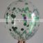 wholesale transparent latex balloons with foam inside