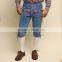 New Bavarian LEDERHOSEN Leather Pants Blue Cowhide suede leather