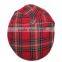 Men's Plaid Wool golf cap with earflap