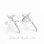 Fashion Korean 925 Silver Set Alphabet Letters Earings for Women