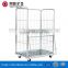 Wholesale collapsible wire mesh warehouse rolling container with long service life