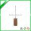 For sale square toilet brush holder from bamboo with stianless steel handle