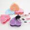 Mini Heart Shaped Cosmetic Brush Cleaning Tool Silicone Makeup Brush Cleaner