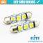 License Plate White 39mm 3SMD 5050 Interior car light Hight lumen dome