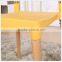 2016 hot selling plastic stackable chair with beechwood legs