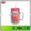 20 oz plastic double wall mason jars with handles
