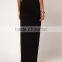 Sexy Women High Waist Solid Side Split Skirt Elastic Waist Stretch Pencil Skirt