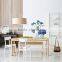 Modern minimalist style living room chandelier,dining bedroom linen cloth round chandelier