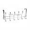 Luxury metal wire decorative over the door hooks hat hanger and decorate chrome plate steel wire door hanging hooks