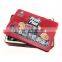 colorful SGS approved candy tin box,big capacity vintage tin box,rectangular metal box factory