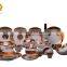 Shining ceramic dinner set of gold design