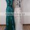 Western Evening Gown Embroidery Green Formal Dress Formal Evening Dress 2014