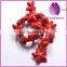 23X9mm red starfish porcelain bead