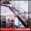 Aisi frameless glass balustrade staircases openning well frameless glass handrails