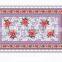 Newest transparent printed flowers all-in-one vinyl table cloth piece/roll