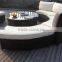 Patio Rattan Large Round Sofa Set Furniture