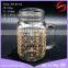 16oz printed logo glass mason jar with handle