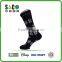 white well shape pattern black compression nylon sport socks