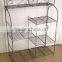 XY5141 home space saving organizer 4 tier wrought iron shoe rack, Yes Folding morden style standing metal shoes shelf