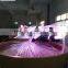 0.5m fiber spiral chandelier with mutilcolor change IR/RF remote controller