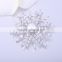 Wholesale Romantic Rhinestones snowflake shape Fashion Lady Wedding Dress Pearl Brooch