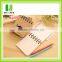 Mini size pocket hardcover spiral kraft paper notebook making