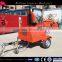 50hp trailer mounted diesel engine self powered wood chipper with hydraulic feeding CE approved