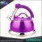 Factory Price Single And Double Bottom Travel Stainless Steel Tea Kettle With Colorful Coating