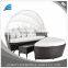 All Weather Outdoor Rattan Daybed With Canopy