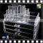 2016 colored plexiglass acrylic girls makeup organier ,Display Rack / Cosmetic Beauty Care Organizer