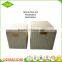 Rectangular waterproof rattan plastic laundry basket with lid