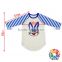 Easter Bunny Embroidery Sequin Kids Tshirts Fashion New Pattern Long Sleeve Easter Kids Raglan Shirts