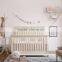Classical French Style Happy Kids Antique White Solid Wood Carving Baby Crib, Classic European Style Kids Furniture BF11-02274c