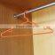 Orange thick clothes hanger plastic hanger