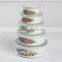 Special decor enamel storage bowl set with round bottom