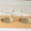 wooden beer paddle with glass cup, paddle, beer flight, glass cup tray