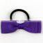 Wholesale baby girls pink grosgrain ribbon elastic hair band with rubber