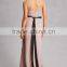 China Clothing OEM evening Gown wholesale slim dress women Ruffled Maxi Dress