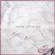Scalloped white shining metallic design fancy knitted lace fabric for dress