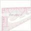 Kearing high quality plastic scale rulers with goniometer 1:3 &1:5 sanwich line ruler for fashion design#8535