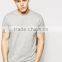 2016 High Quality Custom Printed OEM Short Sleeve Crew Neck Grey men's 100% Cotton 180gsm Anti Shrink Casual Blank T-Shirt